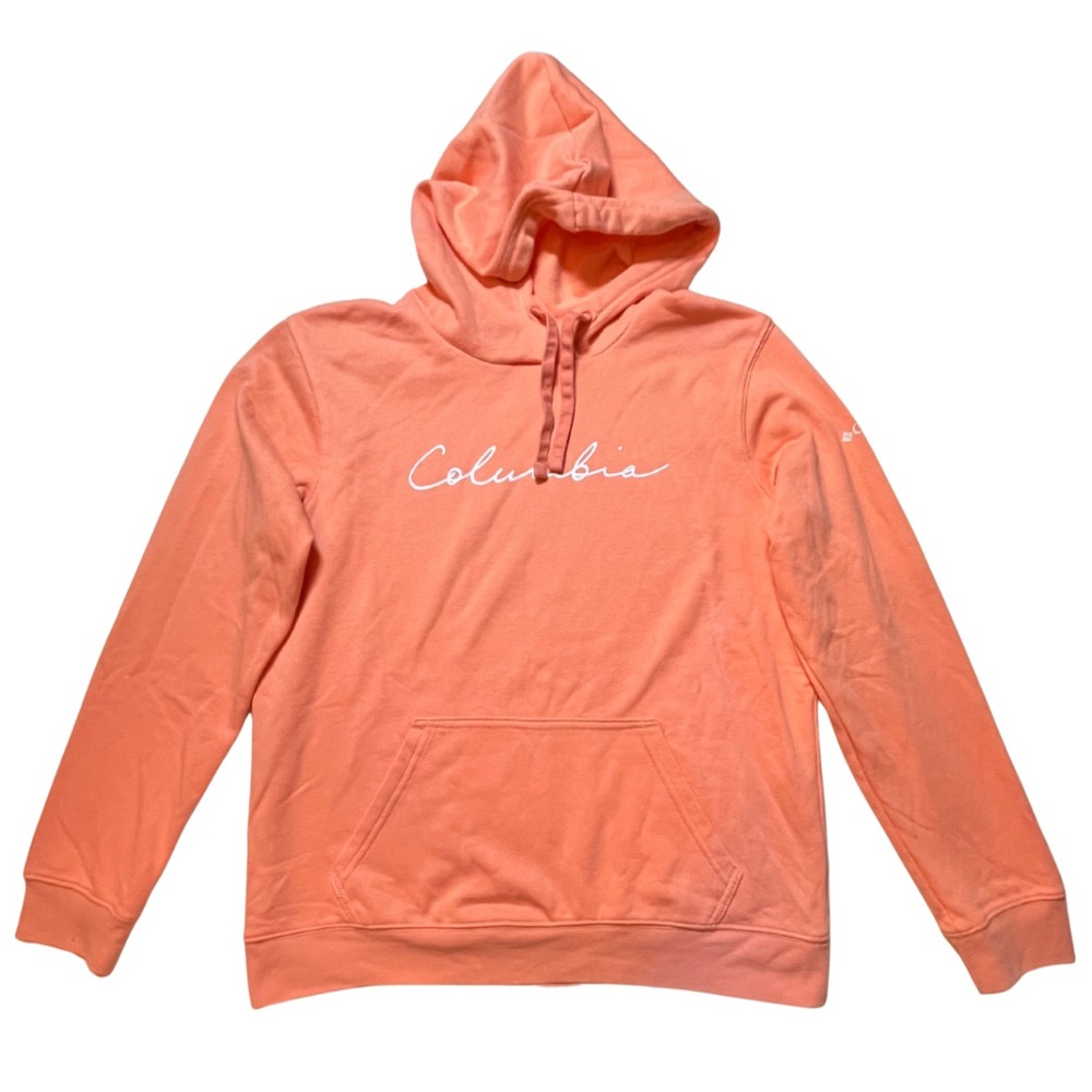 Columbia Women's Trek Graphic Hoodie Pullover M Coral‎ Activewear Athleisure